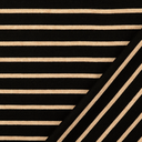 Jersey Jacquard Stripes Black/Beige