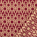 Jersey Jacquard Geo Bordeaux/Beige 