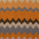 Dikke Jersey Zigzag Orange/Grey