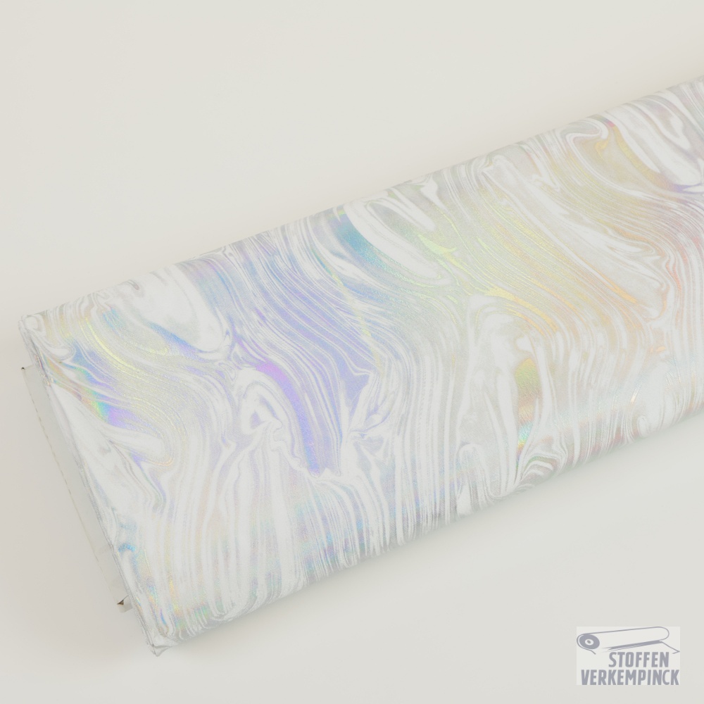 Jazzlycra Lamé Flames White/Silver