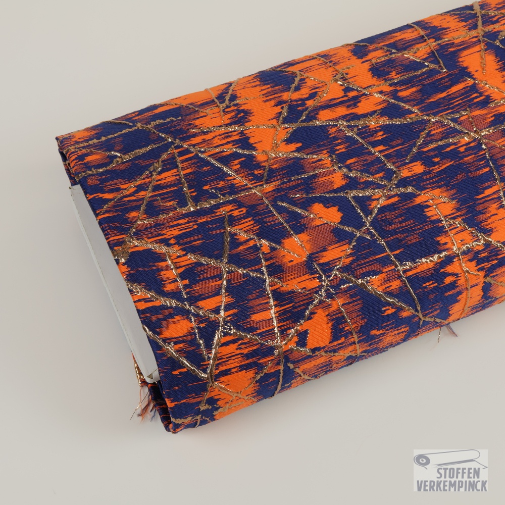 Brokaat Graphic Marine/Orange/Gold