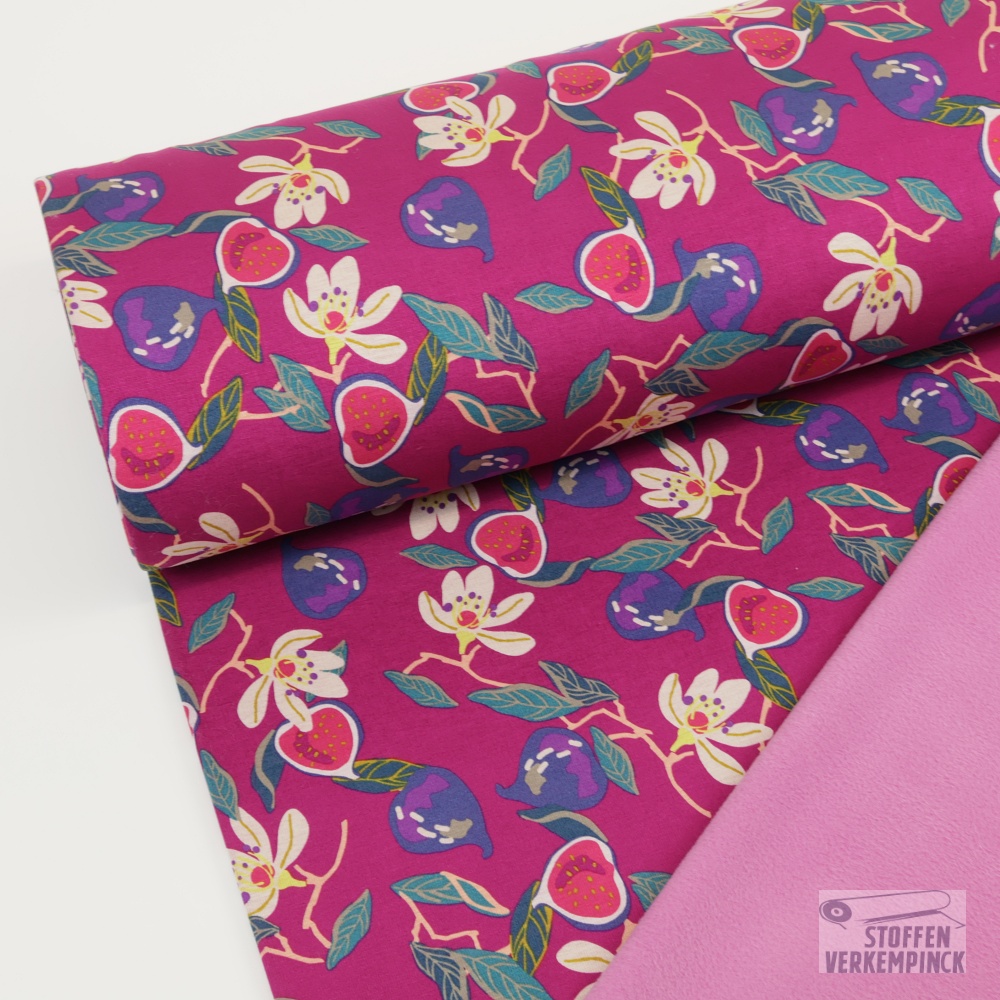 Alpenfleece Print Figs Fuchsia