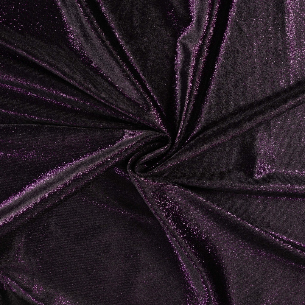 Velour With Foil Violet/Black