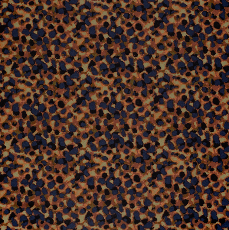 Jersey Viscose Spots Navy/Kaki