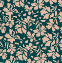 Jersey Visco/Nylon Moderne Bloem Oud Groen