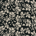 Jersey Visco/Nylon Moderne Bloem Black