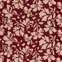 Jersey Visco/Nylon Moderne Bloem Bordeaux