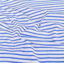 Jersey Katoen Yd Stripe Cobalt