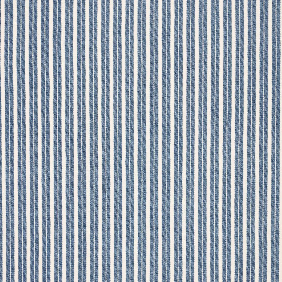 Unregular Denim Stripe Mid Blue