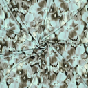 Jersey Viscose Faded Flowers Mint
