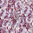 Jersey Viscose Faded Flowers Violet