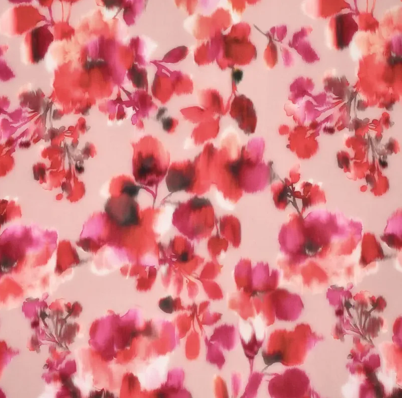 Viscose Twill Stretch Japanese Pink