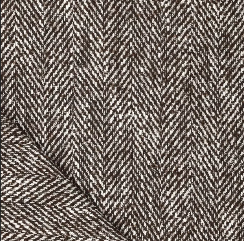 Mantelstof Recycled Woolblend Harvey - Brown