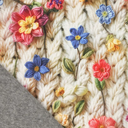 Alpenfleece 3D digital Amelie Off White