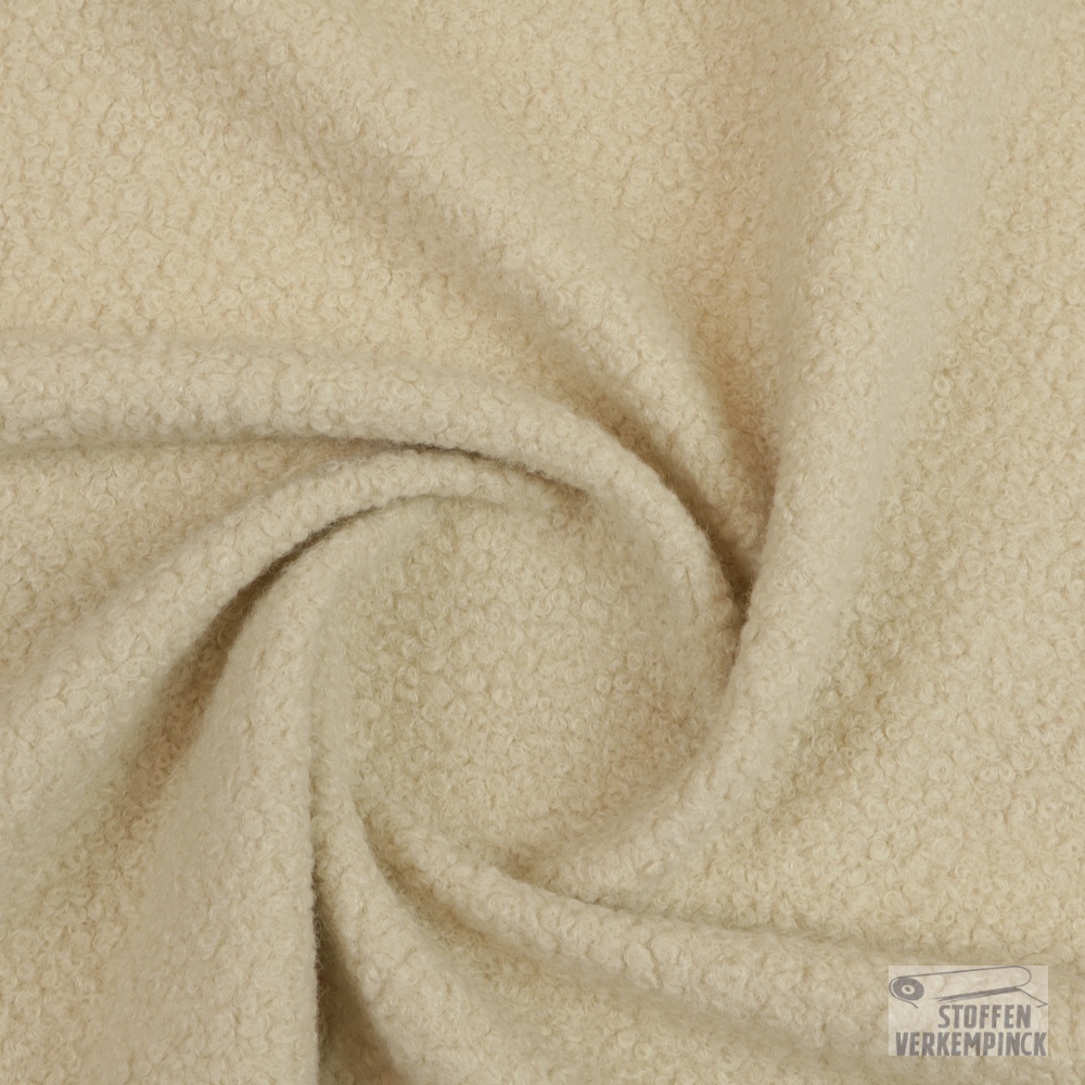 Curly Fleece Licht Beige