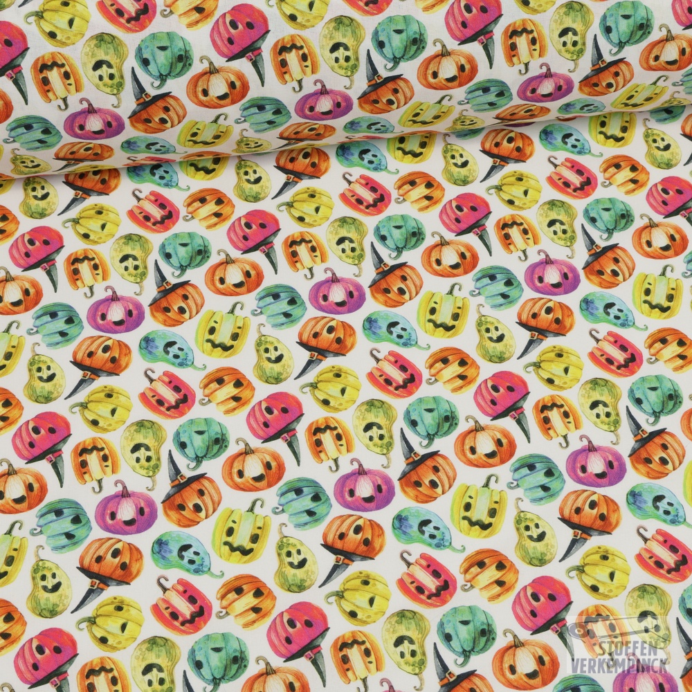 Popeline Spooky Pompoenen