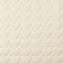 Matelassé Tetra Broderie Heart Ecru