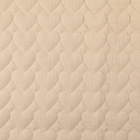 Matelassé Tetra Broderie Heart Sand