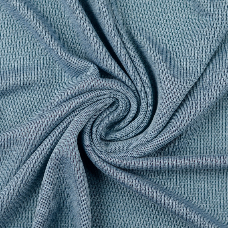 Gebreide Stof Jeansblauw