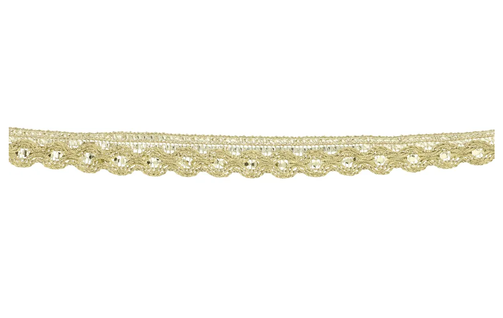 Band met pailletten licht goud - 95563