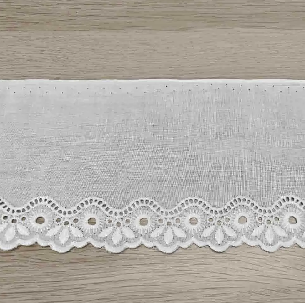 Broderiekant 54mm wit