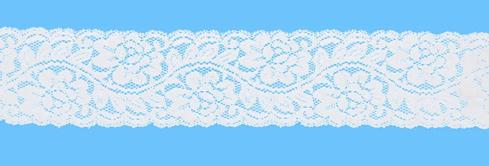 Nylon stretch kant 66mm - wit