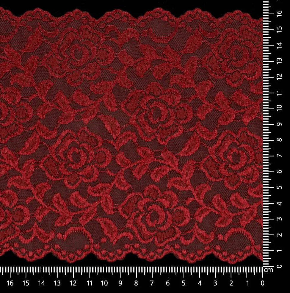 Nylon stretch kant 160mm - Bordeaux