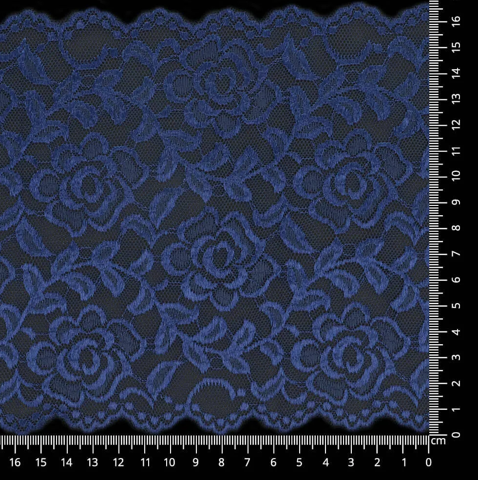 Nylon stretch kant 160mm - Blauw