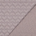 Matelassé Foil Hearts Dark Powder