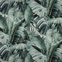 Canvas Digital Tropical Leaves Green