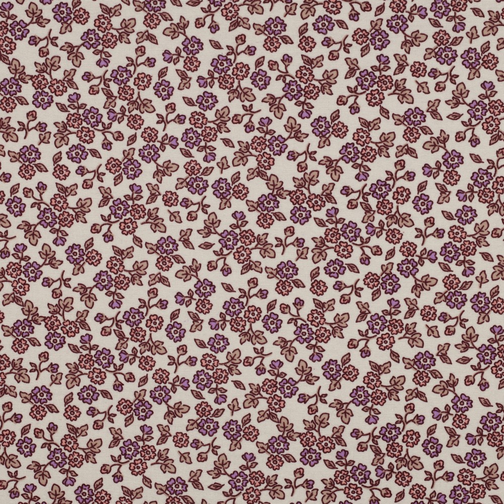 Flanel Little Flowers Ecru