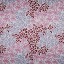 Royal Micro Satin Digital Spots & Flowers - White