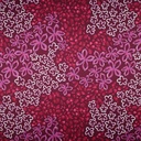 Royal Micro Satin Digital Spots & Flowers - Bordeaux
