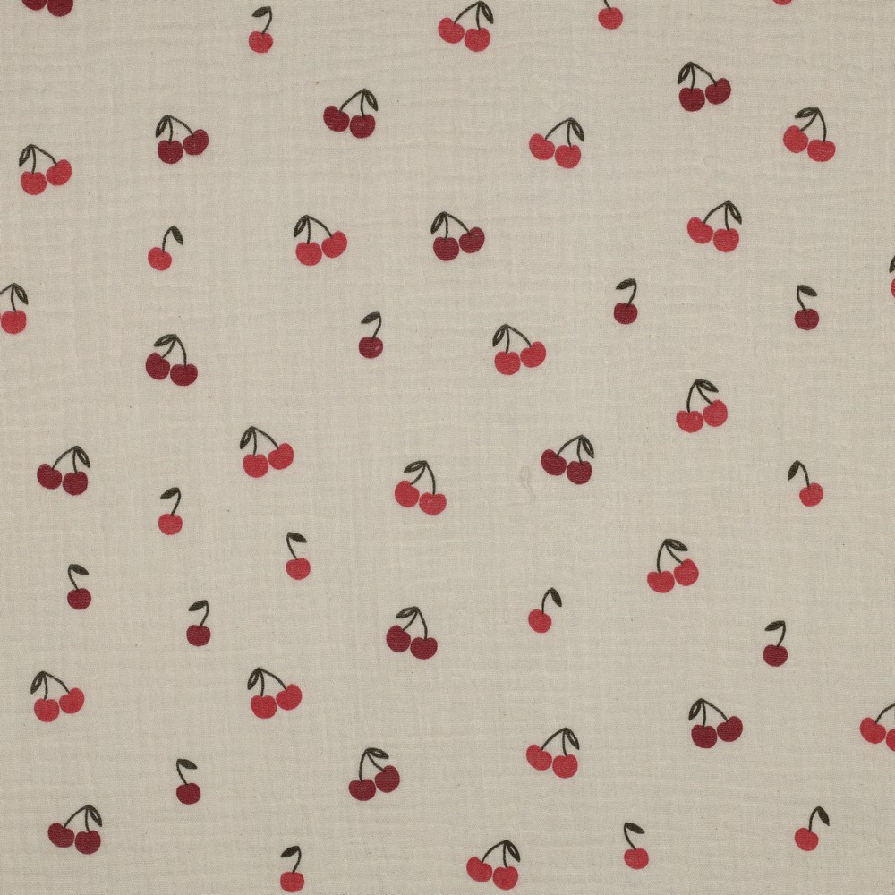 Double Gauze Cherries - Natural