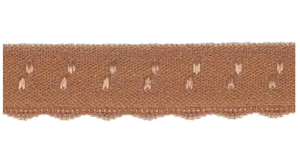 Elastisch Vouwkant lichtbruin