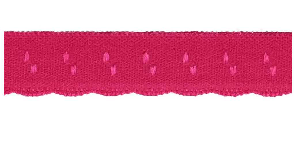 Elastisch Vouwkant donkerroze