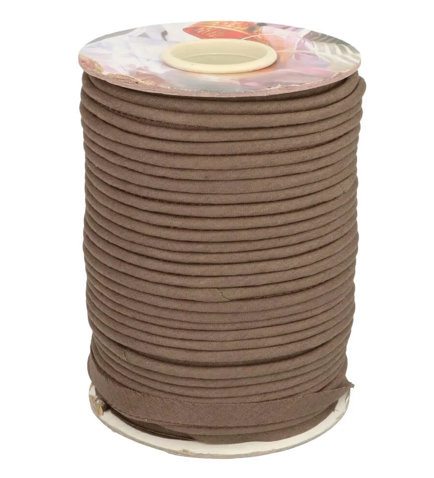 Paspelband kat/polye 3mm bruin