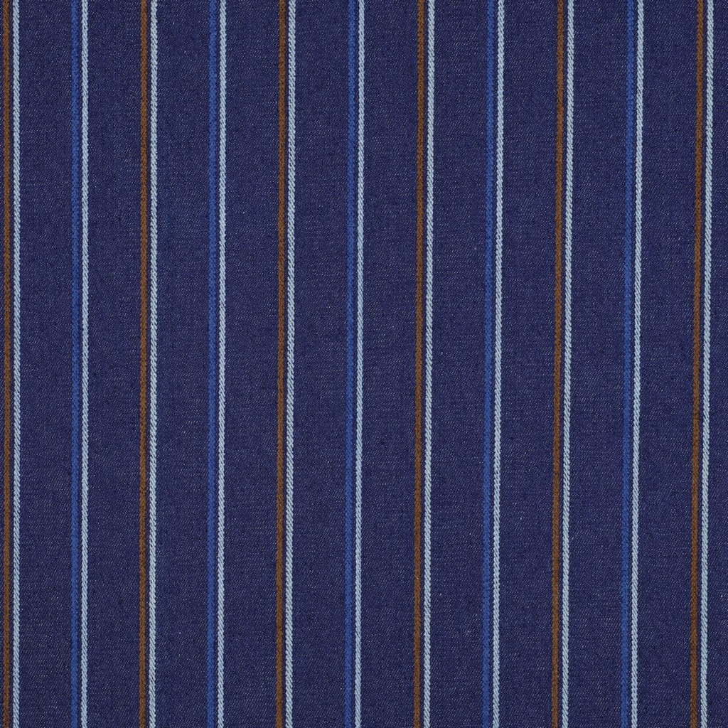 Denim Stripes Indigo/Blue/Caramel