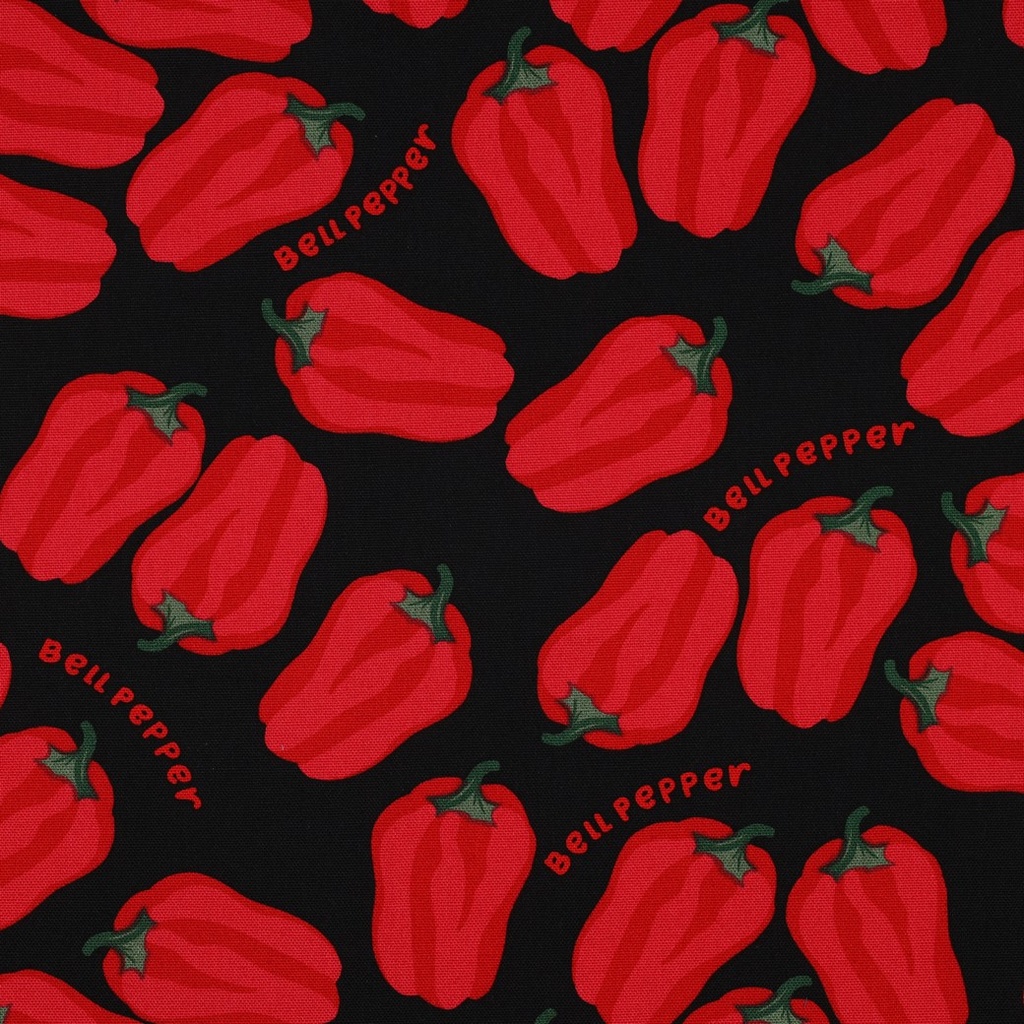 Canvas Bell Peppers Black