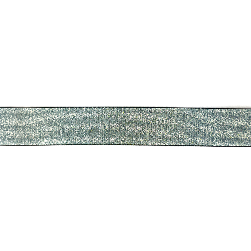 Elastiek Colour Line Glitter uni 40mm - Wolkenblauw