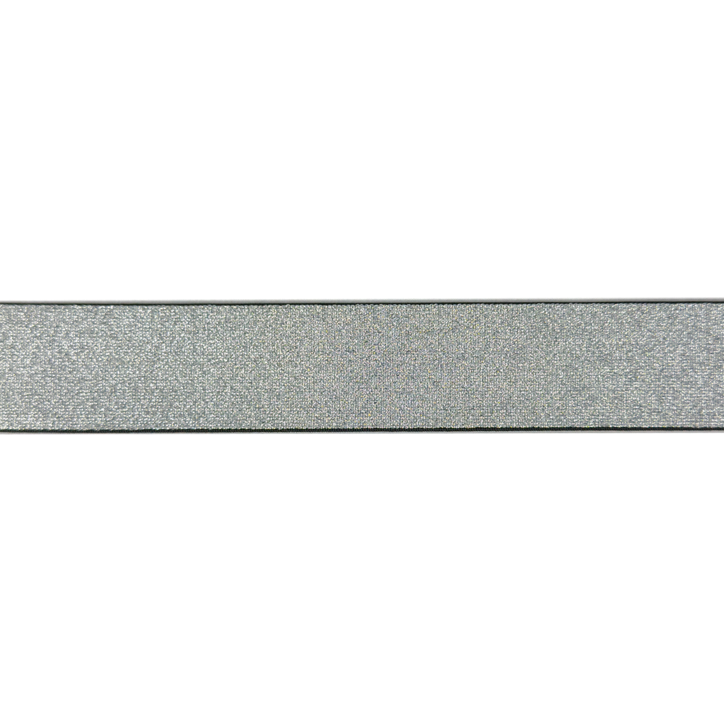 Elastiek Colour Line Glitter uni 40mm - Zilver