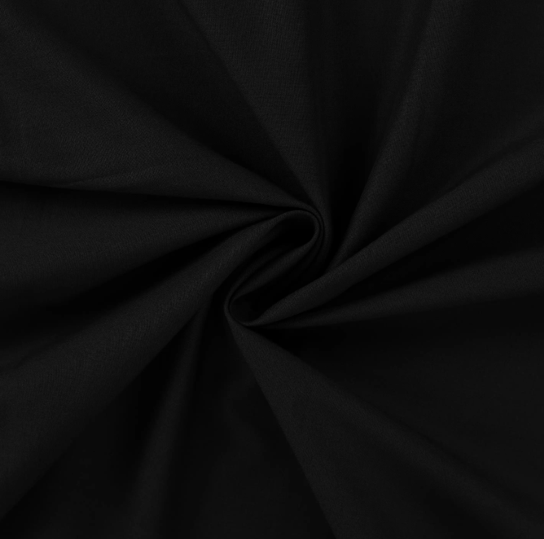 Katoen Uni Black