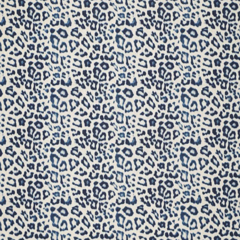 Viscose Linnen Digi Tropic Twilight Blue