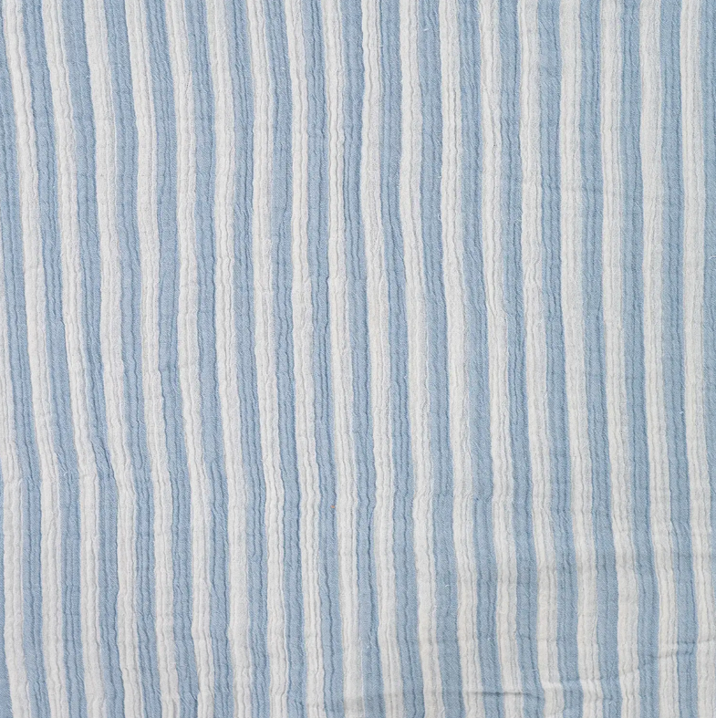 Double Gauze YD Stripe Light Blue