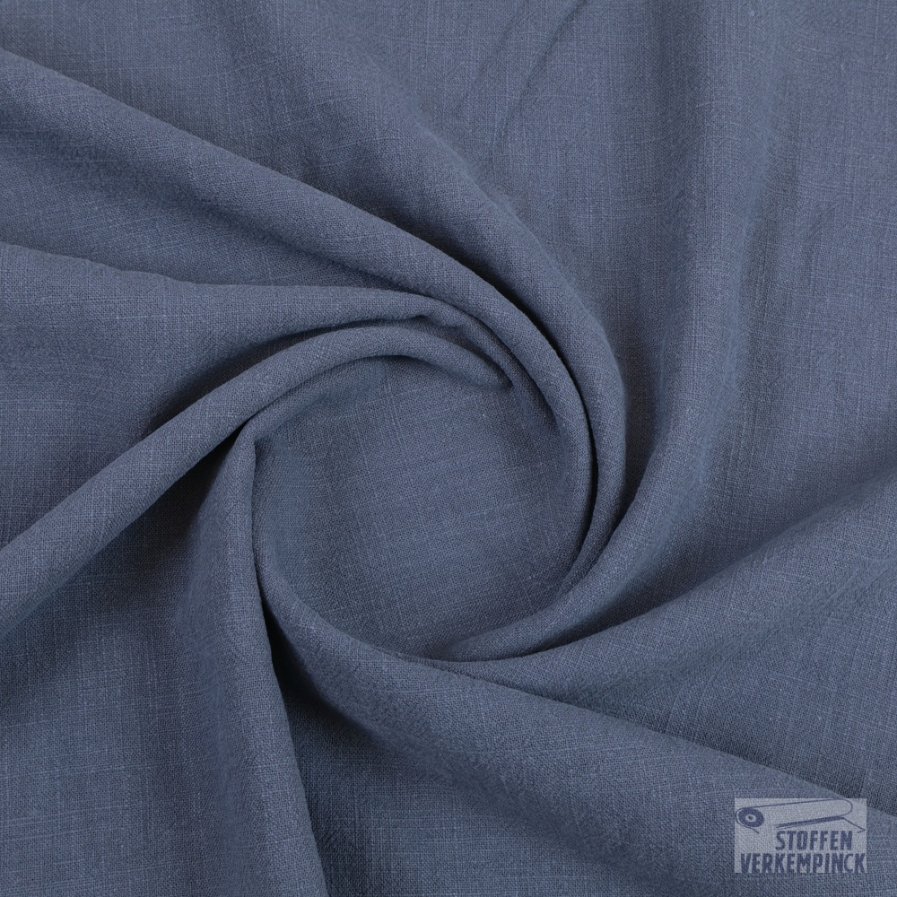 Linnen Sandwashed Dark Denimblue