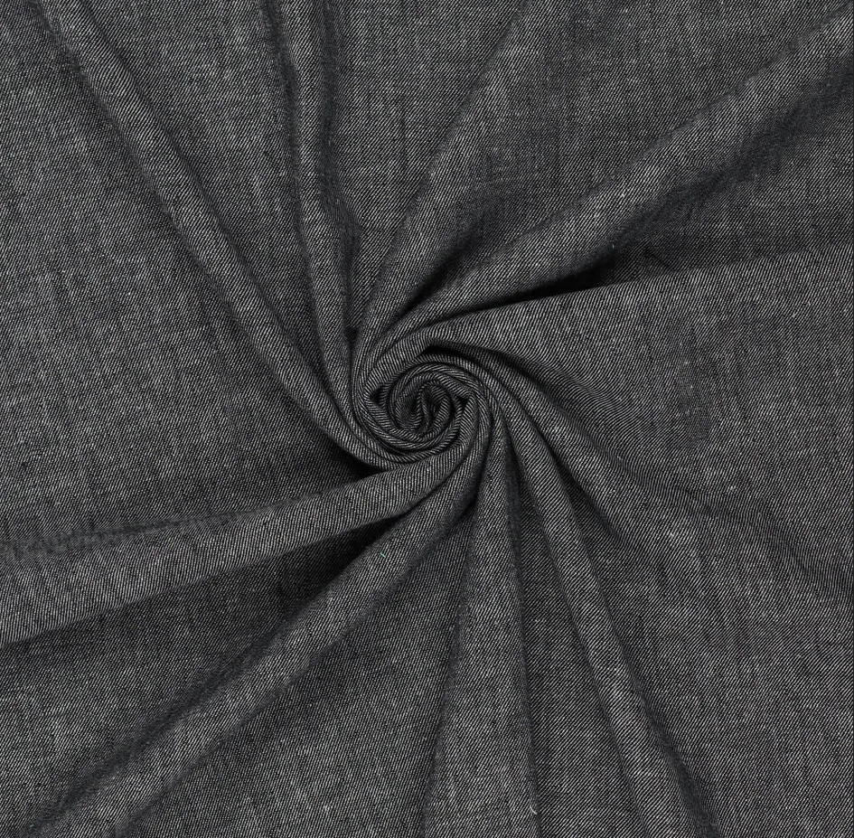 Linnen Denim Twill Dark Grey