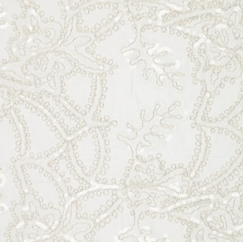 Broderie Fenna Cotton Sequins 003 (2 sides uncut border)