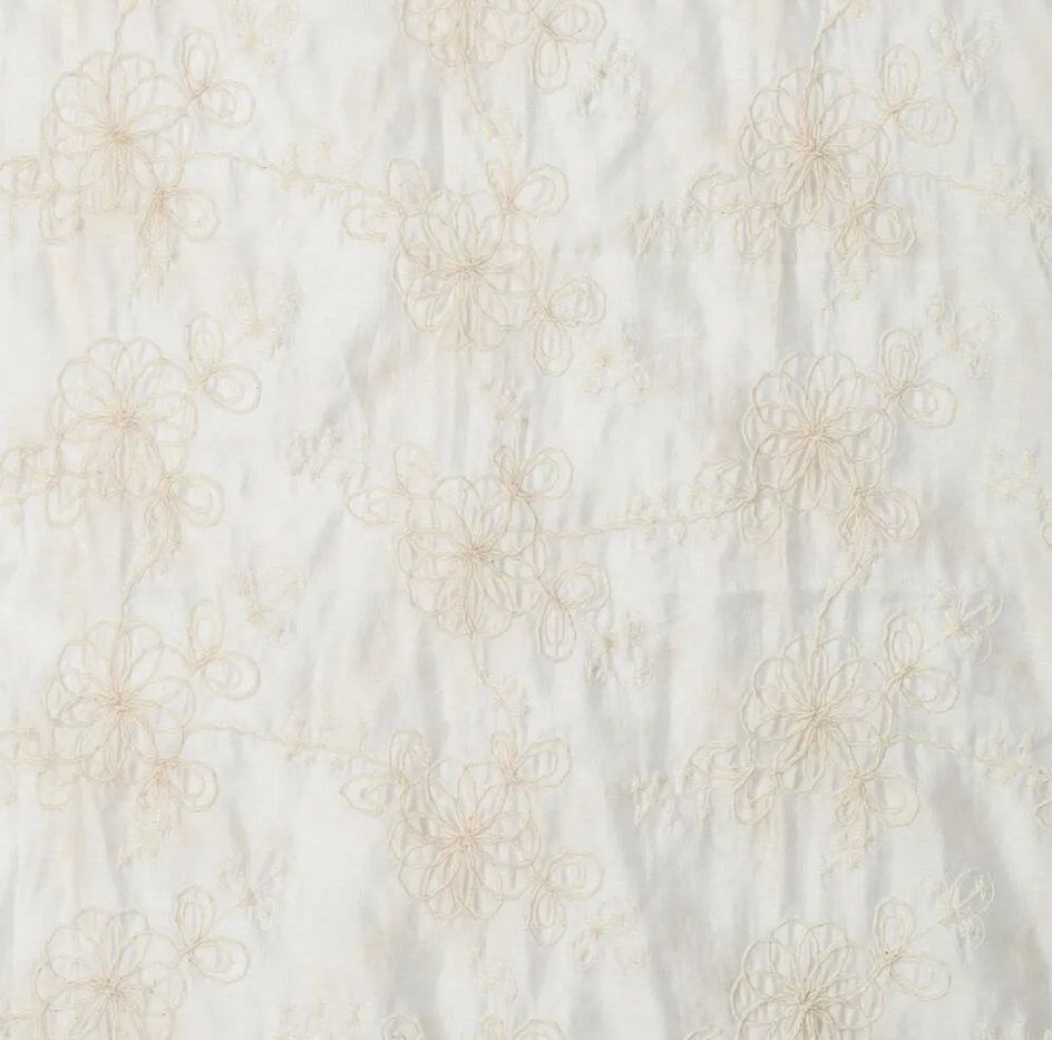 Broderie Tencel Avalon Transparant Ecru