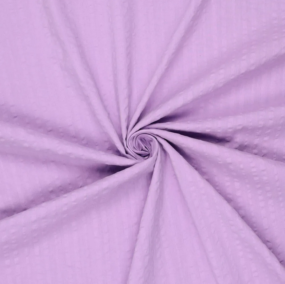 Seersucker Chalk Cotton Lilac