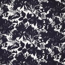 Viscose Linnen Lisa Flowers Navy